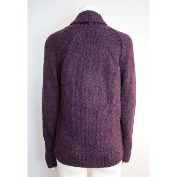 ANN TAYLOR LOFT Women's Sweater Size M Purple Wool Alpaca Blend Pullover - Picture 3 of 4